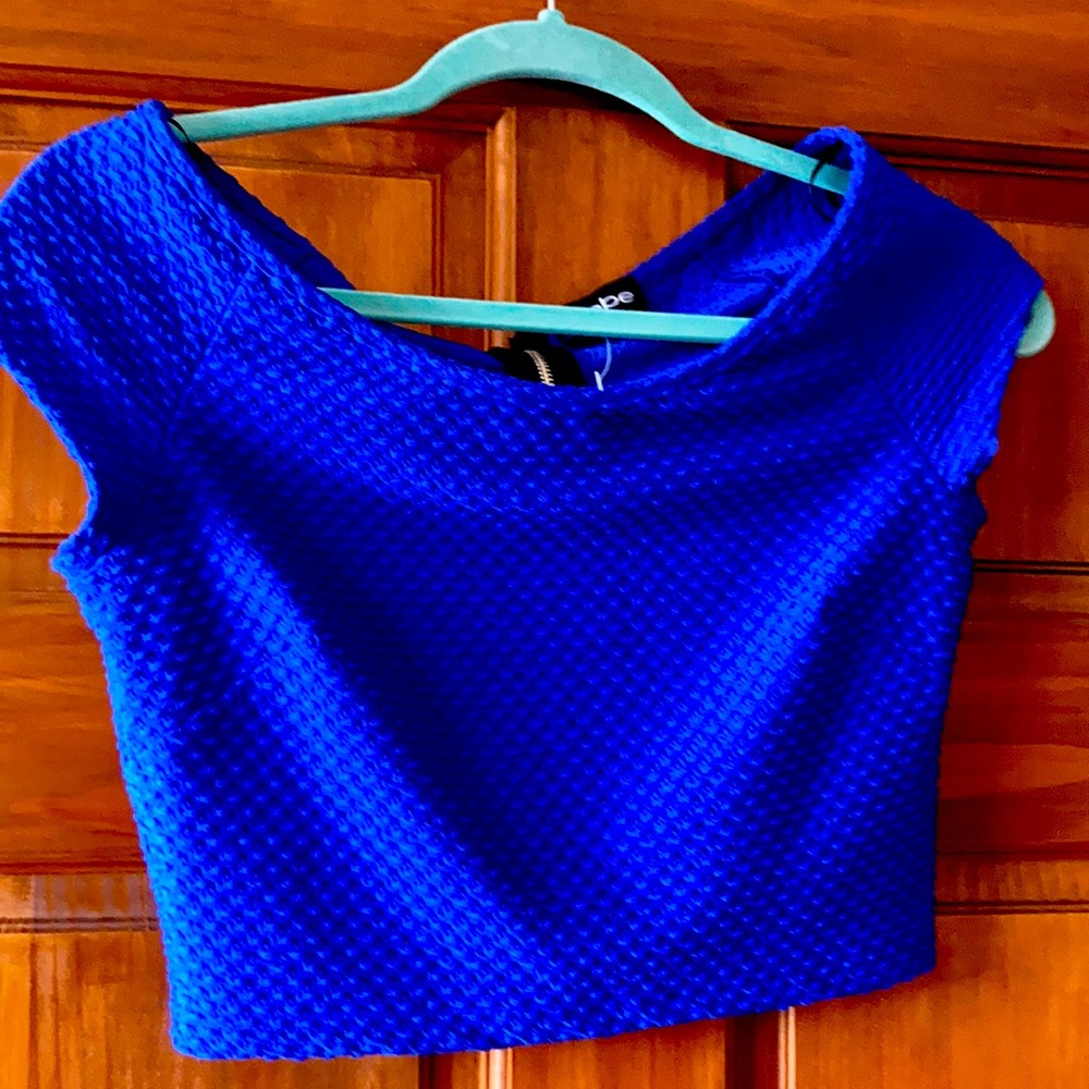 Bebe royal blue top never use